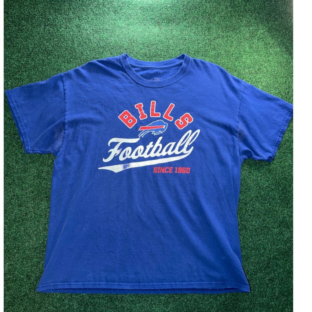 Buffalo Bills Football T-Shirt Mens Large Blue Graphic Tee Since 1960 NFL